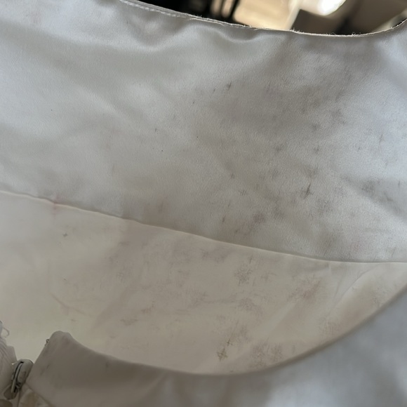 Bibhu Rent the Runway Mohapatra Empire pleated maxi Chiffon white sz12 $… - Picture 9 of 9